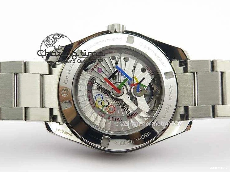 0101 Versatile Aqua Terra ‘PyeongChang 2018’ JHF Best Edition Black Dial On SS Bracelet A 8204